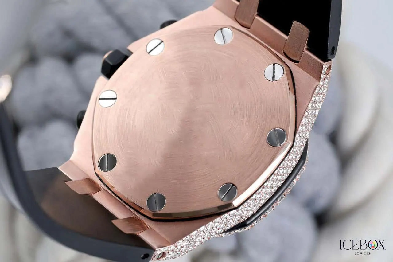 Luxury Custom Moissanite Watch – Iced Out Bust Down Hip Hop Jewelry for Men & Women | VVS Diamond Timepiece (Copy)