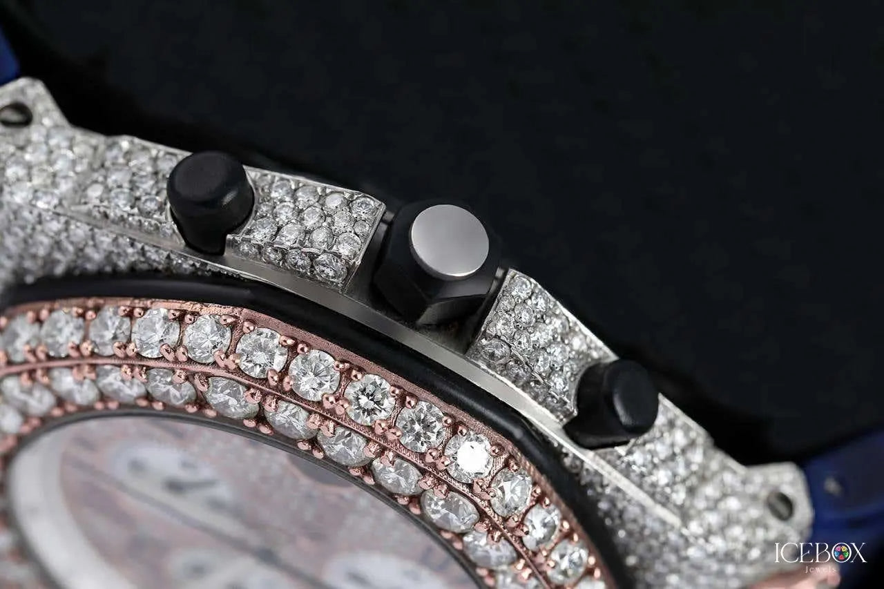 Luxury Custom Moissanite Watch – Iced Out Bust Down Hip Hop Jewelry for Men & Women | VVS Diamond Timepiece