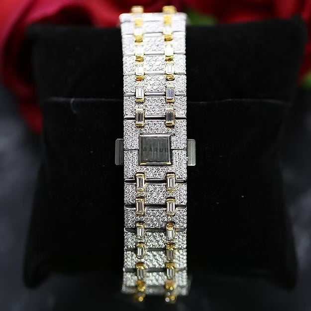 Unique Moissanite Diamond Watch – Antique Style Automatic Movement | Limited Edition Luxury Men’s Timepiece