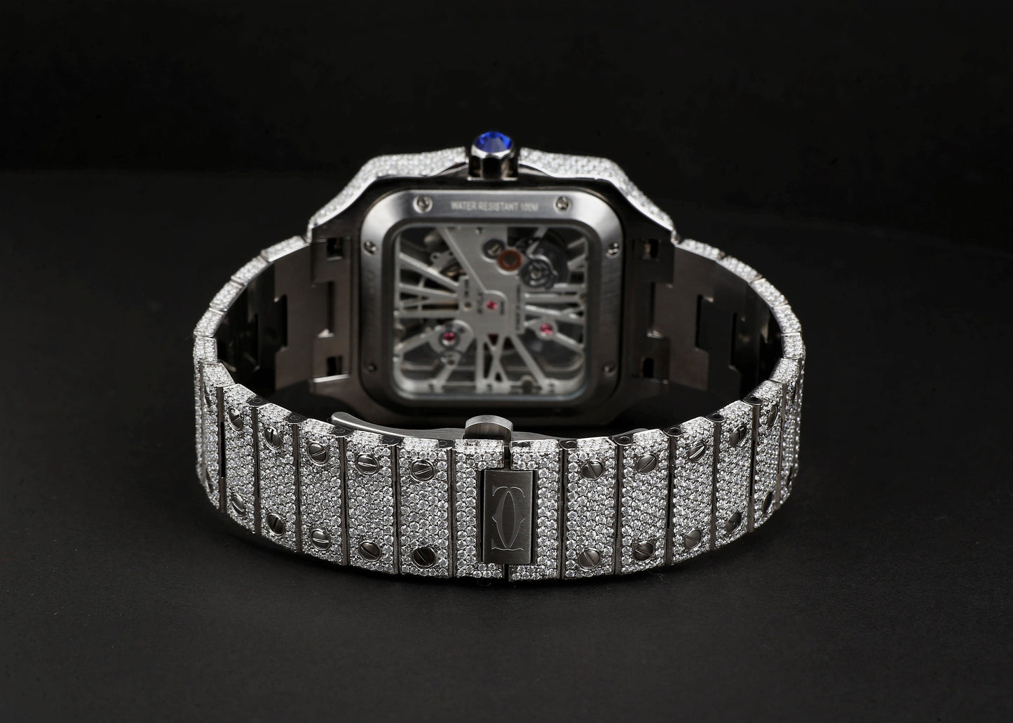 Luxury VVS Moissanite Diamond Watch | Dual Tone Iced Out Hip Hop Buss Down | Moissanite Watches