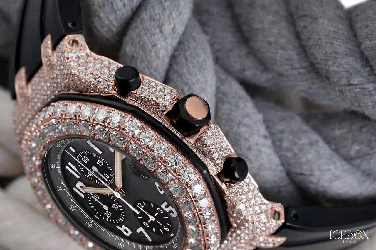 Luxury Custom Moissanite Watch – Iced Out Bust Down Hip Hop Jewelry for Men & Women | VVS Diamond Timepiece (Copy)