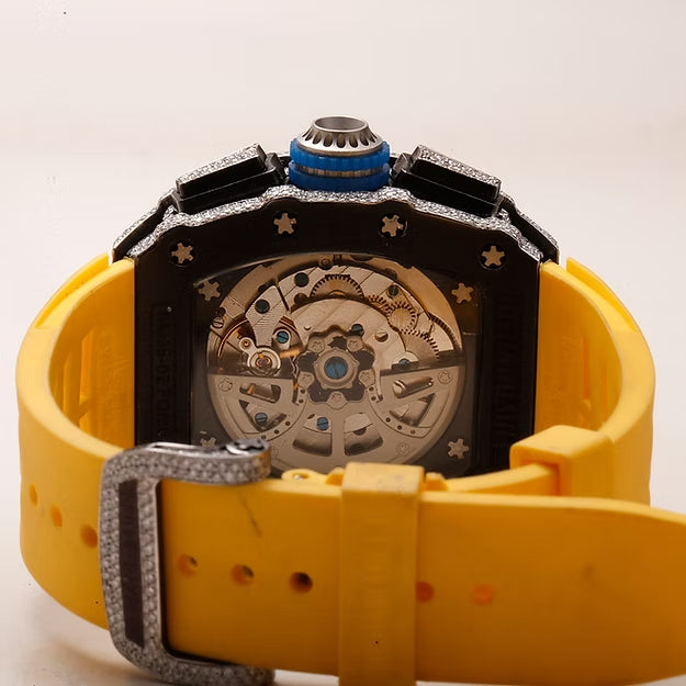 Custom Iced Out VVS Moissanite Diamond Watch – Hip Hop Style, Fully Bust Down AP Look | Luxury Men’s Bling Timepiece