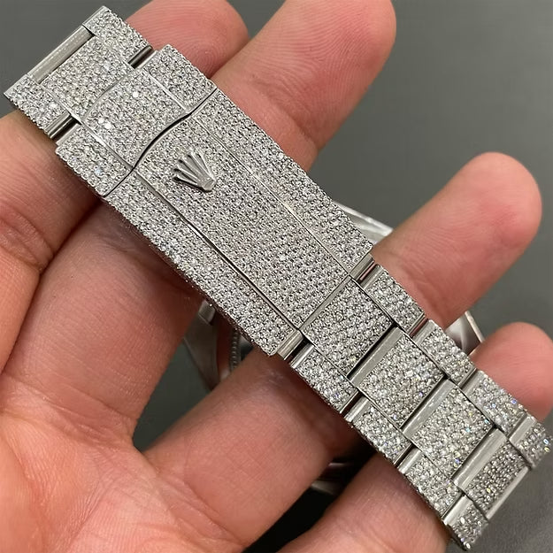 Rolex Sky-Dweller Moissanite Diamond Watch – Luxury Iced Out Men's Timepiece (Copy)