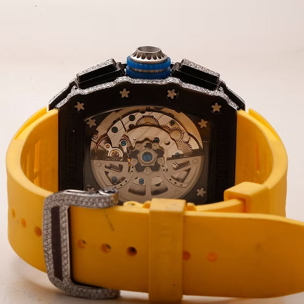 Custom Iced Out VVS Moissanite Diamond Watch – Hip Hop Style, Fully Bust Down AP Look | Luxury Men’s Bling Timepiece