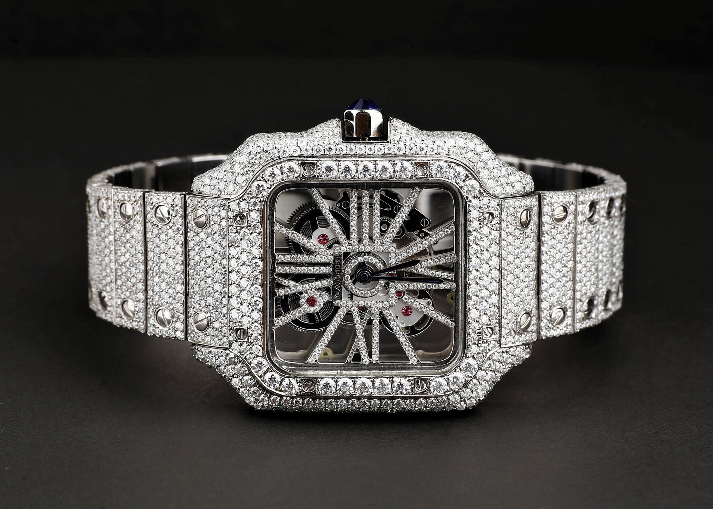 Luxury VVS Moissanite Diamond Watch | Dual Tone Iced Out Hip Hop Buss Down | Moissanite Watches