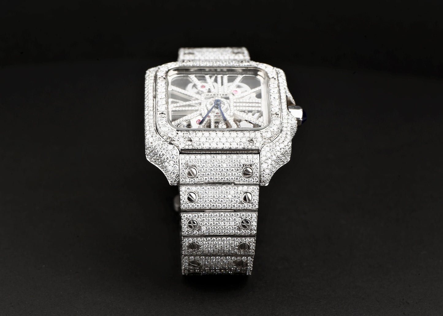 Luxury VVS Moissanite Diamond Watch | Dual Tone Iced Out Hip Hop Buss Down | Moissanite Watches