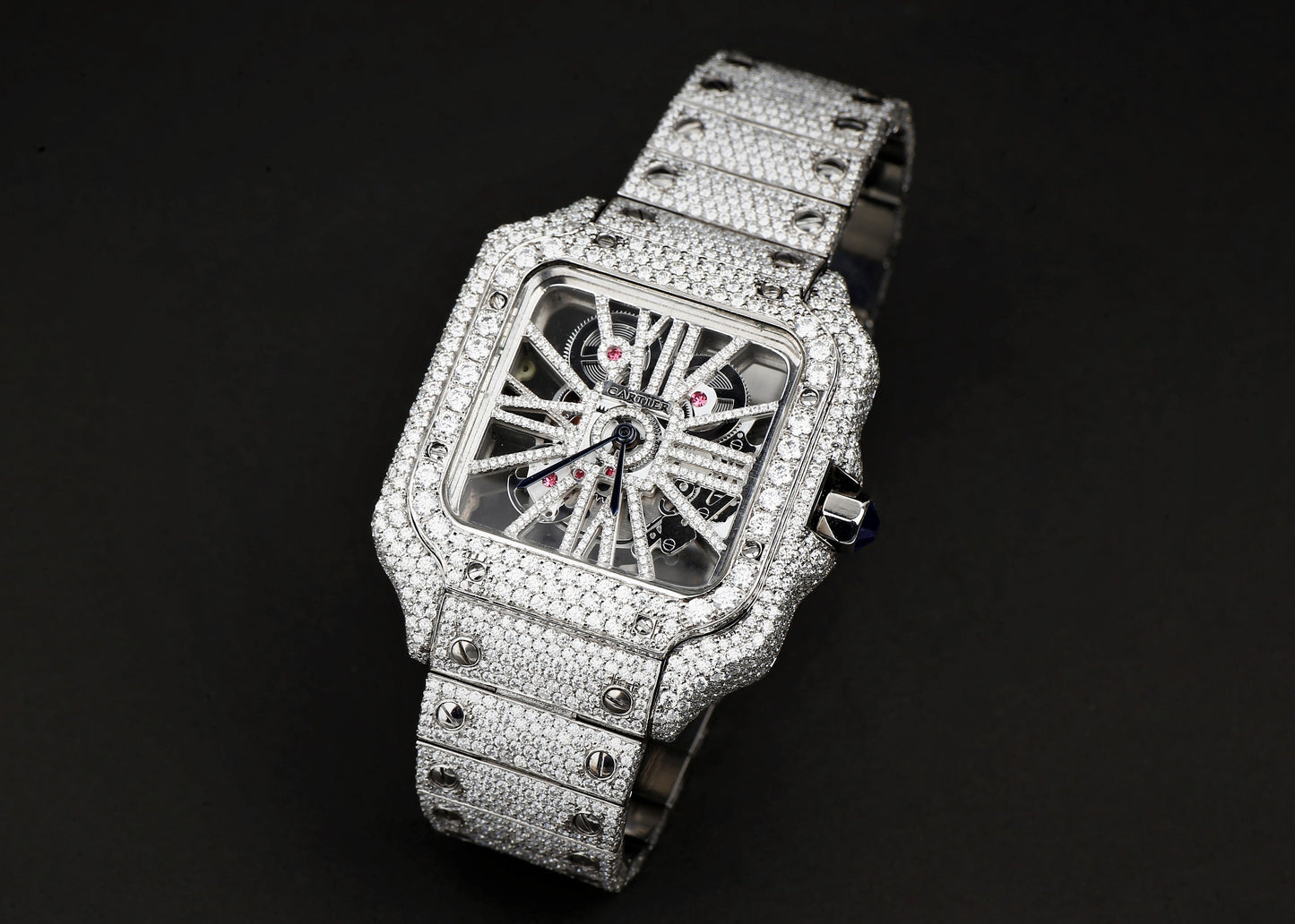 Luxury VVS Moissanite Diamond Watch | Dual Tone Iced Out Hip Hop Buss Down | Moissanite Watches