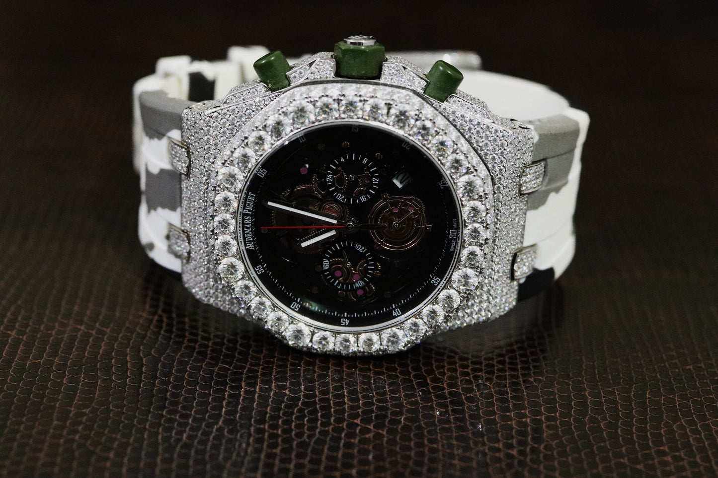 Luxury Moissanite Diamond Watch | Fully Iced Out Automatic Watch | Hip-Hop Custom Design | Perfect Gift